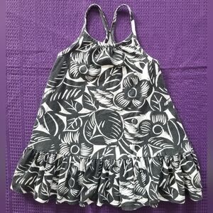 Black and White Floral Dress